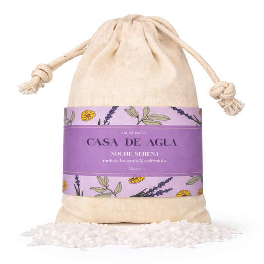 sal de bano aromatica con melisa lavanda y calendula
